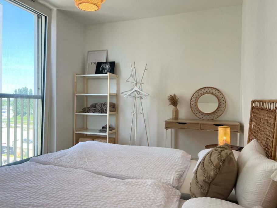 Donaublick Oasis: Stylische Wohnung Vienna Exterior photo